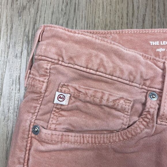 AG Adriano Goldschmied Jeans Womens 27R Pink The Legging Super Skinny Pants - Picture 3 of 13